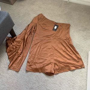 Fashion Nova Silk Romper *NWT*